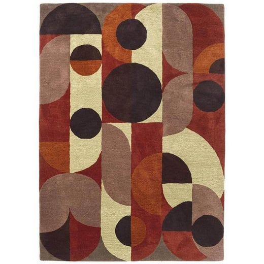 Brink & Campman Decor Cosmo Hand Tufted Designer Wool Rug, 200x140cm, Red Brink & Campman