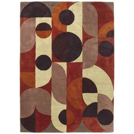 Brink & Campman Decor Cosmo Hand Tufted Designer Wool Rug, 280x200cm, Red Brink & Campman