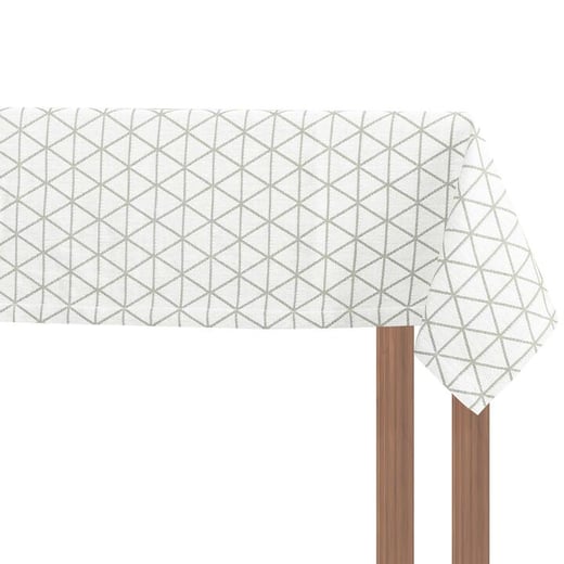 Mckenna Cotton Jacquard Tablecloth, 180x150cm, Olive NF Living