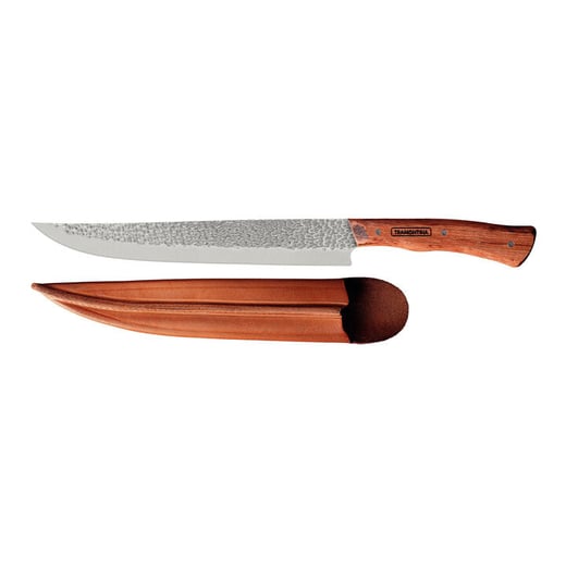 Tramontina Churrasco Nomade 25cm Butcher Knife with Leather Sheath Tramontina