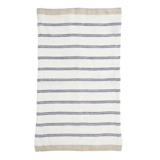Linnea Mona Linen Placemat, Pack of 4, Blue Canvas+Sasson