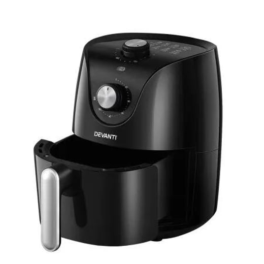 Devanti Air Fryer 2.5L Knob Fryers Devanti