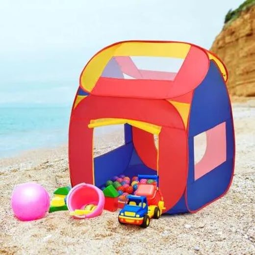 Portable Kid Baby Play House with 100 Balls Costway