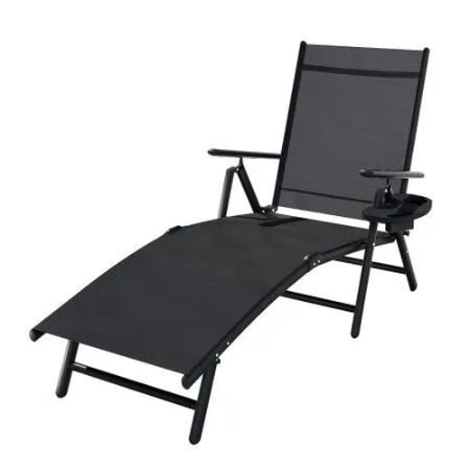 Gardeon Sun Lounge Outdoor Lounger Aluminium Folding Beach Chair Camping Patio Gardeon