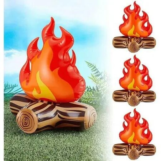 Inflatable Campfire Balloon Artificial Flame PVC Balloons Outdoor Travel Camping Decoration Christmas Party Supplies Props Crazy Sales