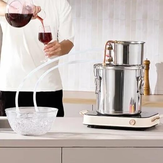 Moonshine Still 3 Gal Water Alcohol Distiller Brewing Kit Stainless Steel Vevor