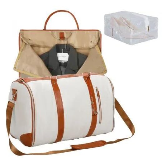 Garment Bags Hanging Suit Duffel Bag Beige Slimbridge