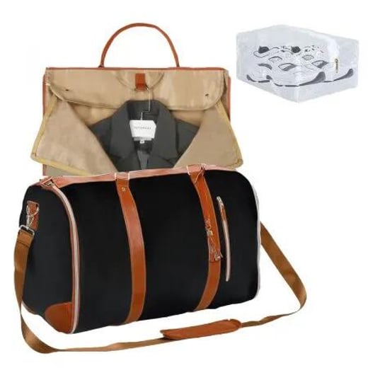 Garment Bags 2 in 1 Hanging Suit Bag Black Slimbridge