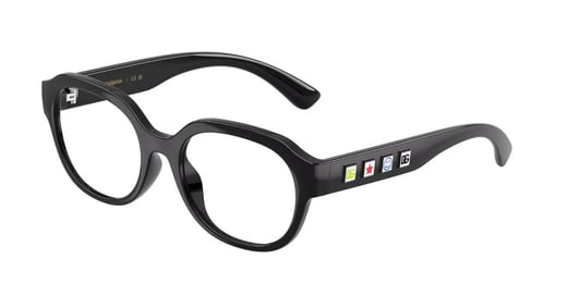 Dolce & Gabbana DX5004U Kids 501 Kids' Glasses Black Size 48 - Private Health Rebate - Blue Light Block Available Dolce & Gabbana
