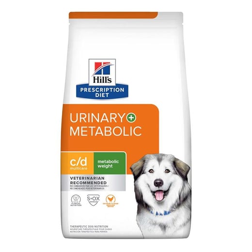Hill's Prescription Diet C/D Multicare Urinary + Metabolic Weight Chicken Flavour Dry Dog Food  3.85 Kg Hill's Prescription Diet
