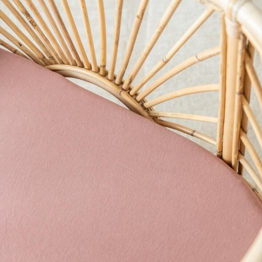 Organic Fitted Bassinet/Change Pad Sheet - Heather KIIN BABY