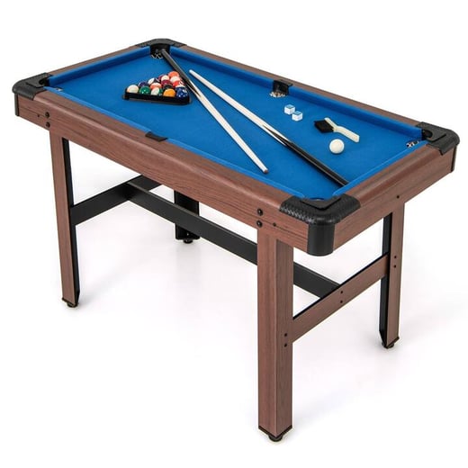 Costway Game Table Pool, Snooker, Billiard Table W/full Accessories Blue 122x61x76 | Buy Online With Afterpay COSTWAY