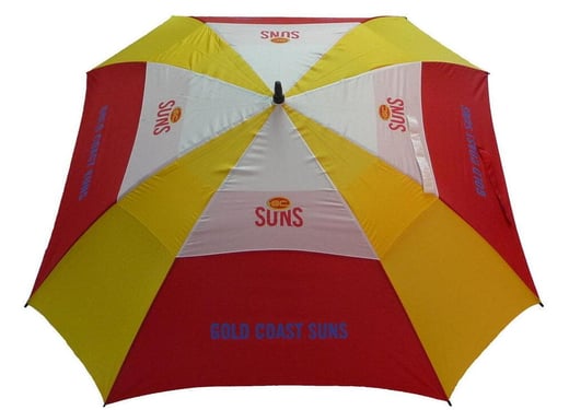 Afl Gold Coast Suns Golf Club Umbrella Large Deluxe | Buy Online With Afterpay AFL