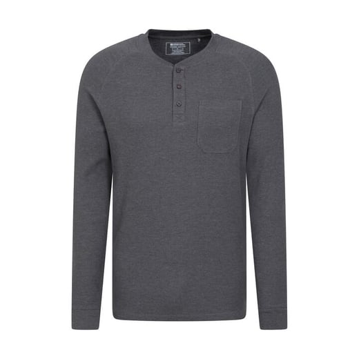 Mountain Warehouse Mens Selby Waffle Henley T-shirt | Buy Online With Afterpay MOUNTAIN WAREHOUSE