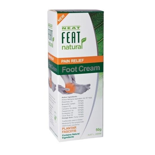 Neat Feat Natural Pain Relief Foot Cream 50g Neat Feat
