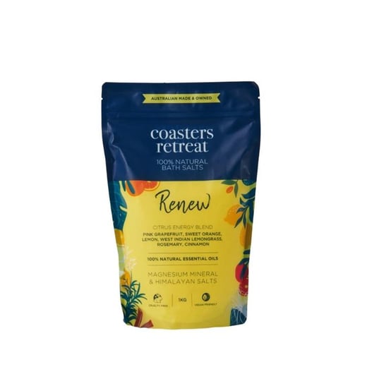 Coasters Retreat Bath Salt - Renew 1kg Coasters Retreat