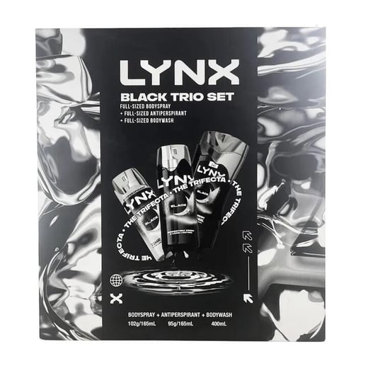 Lynx Black Trio Gift Set 2025 Lynx