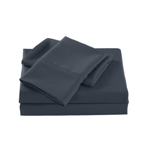 Royal Comfort Bamboo Cooling 2000TC Sheet Set Queen - Charcoal Royal Comfort