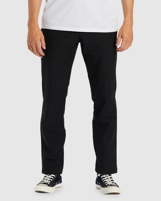 Billabong - Mens A/Div Surftrek Plus Organic Elastic Waist Pants - Black - Size XS Billabong