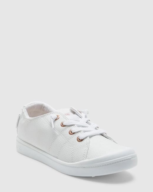Roxy - Womens Bayshore Plus Lx Sneakers - White - Size 8 Roxy