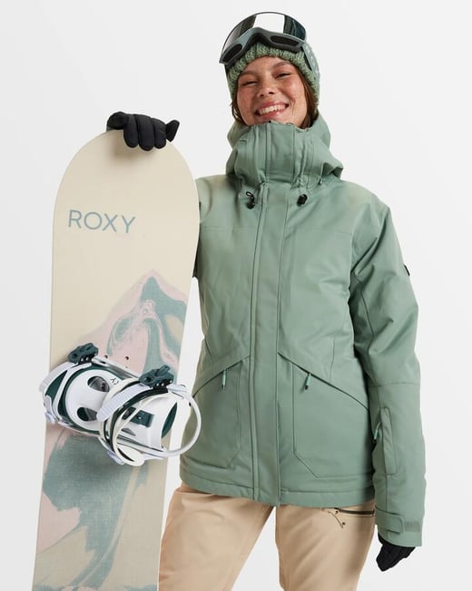 Roxy - Womens Illumine Warmlink Snow Jacket - Lily Pad - Size M Roxy