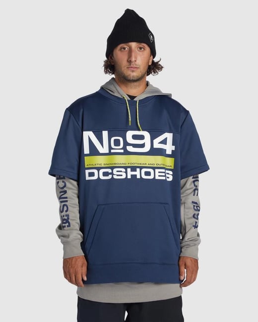 DC Shoes - Mens Dryden Pullover Hoodie - Dress Blues - Size XXL DC Shoes