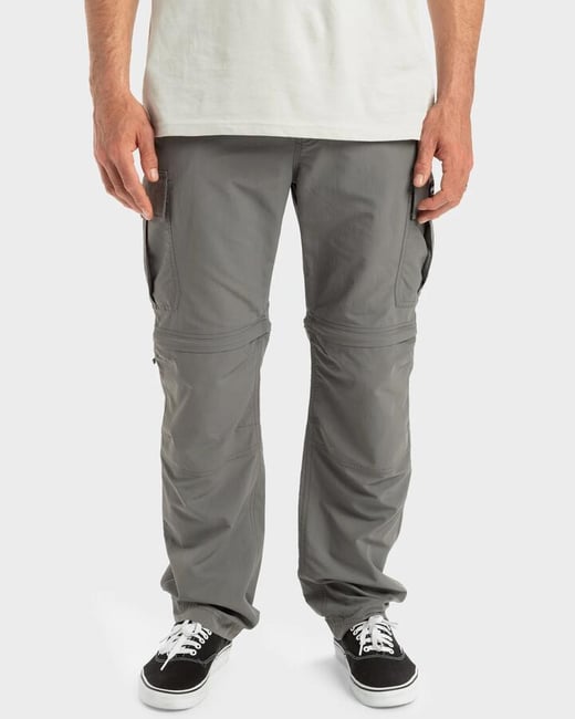 Quiksilver - Mens Low Tide Cargo Pant - Dark Grey - Size 40 Quiksilver