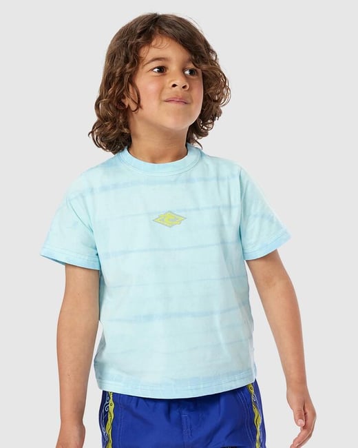Rip Curl - Boys 2-7 Tube Town Tie Dye T-Shirt - Light Blue - Size 1/2 Rip Curl