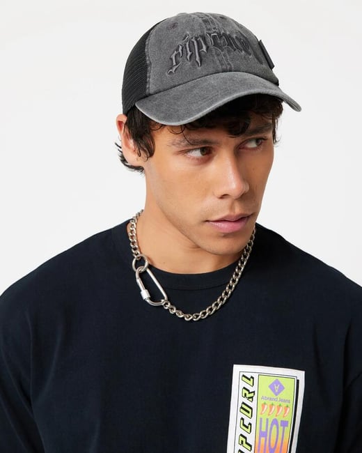 A Brand - Mens A Brand X Rip Curl Metal Bazza Cap - Washed Black - Size 1SZ A Brand