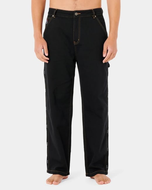 Rip Curl - Mens Archive Carpenter Pants - Black - Size 34 Rip Curl