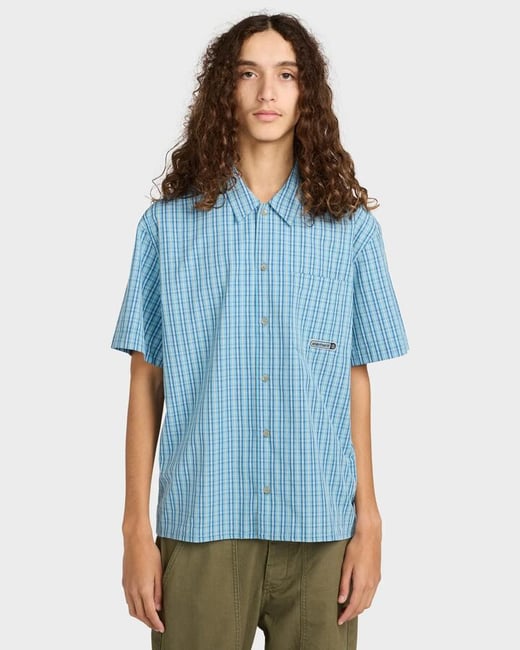 Element - Mens Napkins Short Sleeve Shirt - Napkins Blue - Size M Element