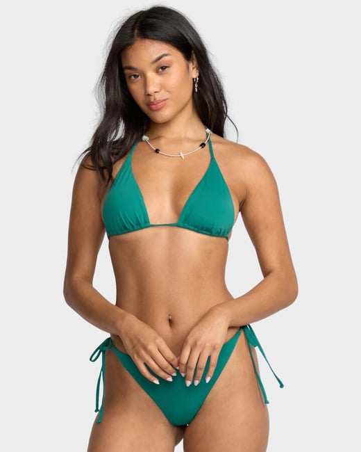 Billabong - Womens Sol Searcher Bikini Top - Evergreen - Size S/8 Billabong