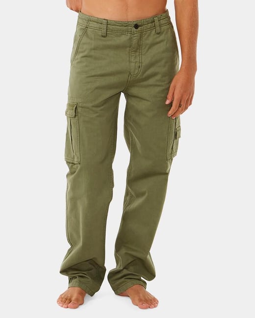 Rip Curl - Mens Classic Surf Trail Cargo Pants - Light Green - Size 30 Rip Curl