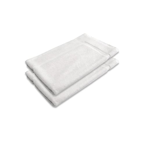 800GSM Set of 2 Cotton Bath Mat White Kings Warehouse