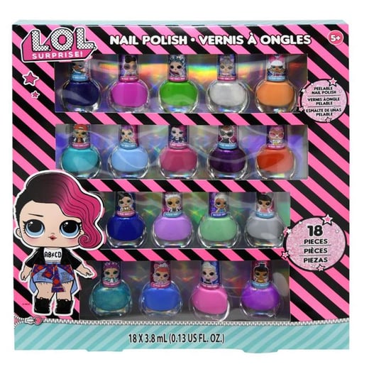 LOL Surprise Peelable Nail Polish 18 Pack LOL Surprise