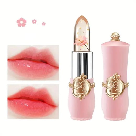 NNETM Flower Jelly Lipstick Temperature Change Moisturizer Long Lasting Lip Gloss Lip Balm NNE Living