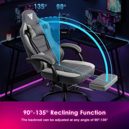 Advwin Ergonomic Gaming Chair with Footrest Advwin