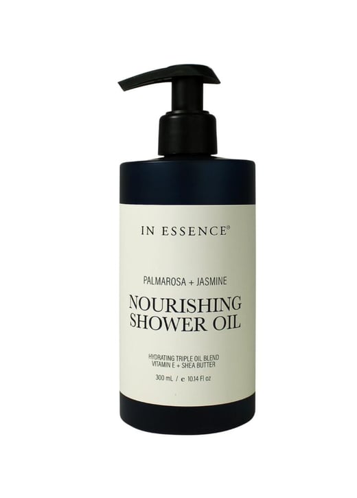 Palmarosa + Jasmine Nourishing Shower Oil 300mL In Essence