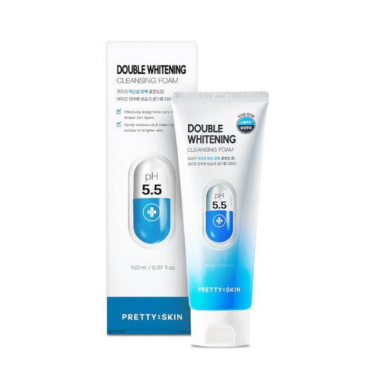 PRETTYSKIN - Double Whitening Cleansing Foam - 150ml PRETTYSKIN