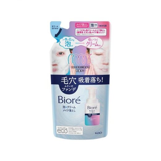 Kao - Biore Foam Cream Makeup Remover Refill - 170ml Kao