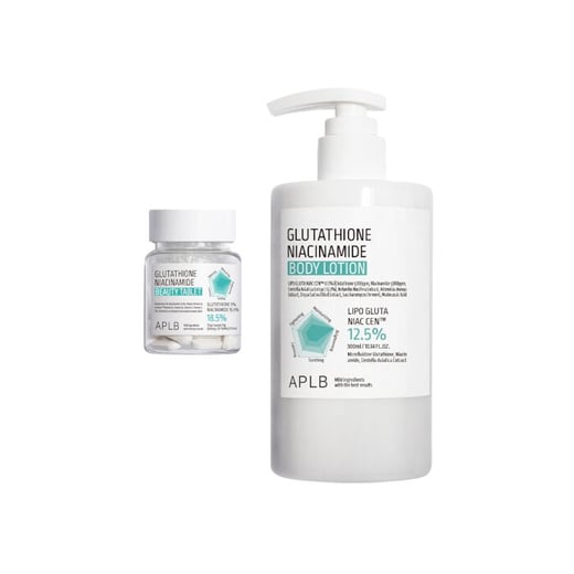 APLB - Glutathione Niacinamide Beauty Tablet - 30ea & Body Lotion... APLB