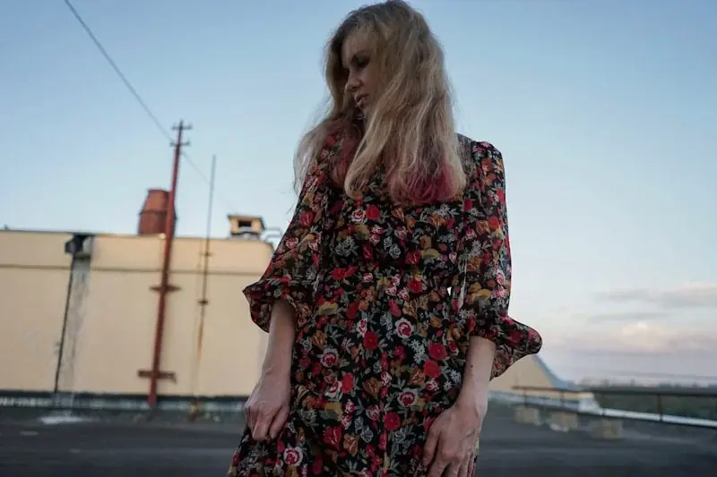 Women's floral midi dress