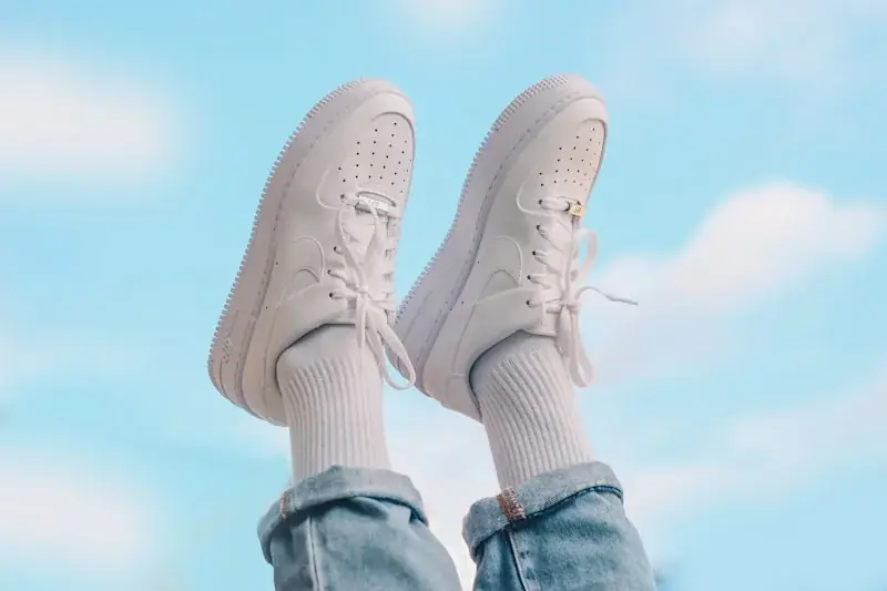 Women's white sneakers