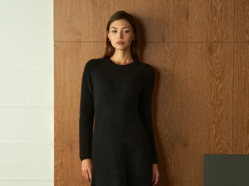 Women's knit midi dress